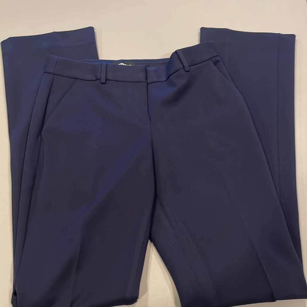 Express Navy Blue Columnist Barely Boot - image 1